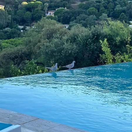 New! Vue Panoramique Proche Plages Saint-tropez Calme Parking Facile Piscine Privee Individuelle *